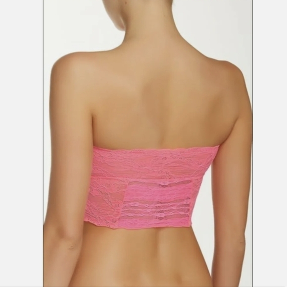 Free People laced Pink Tube Top brallet - Picture 2 of 7